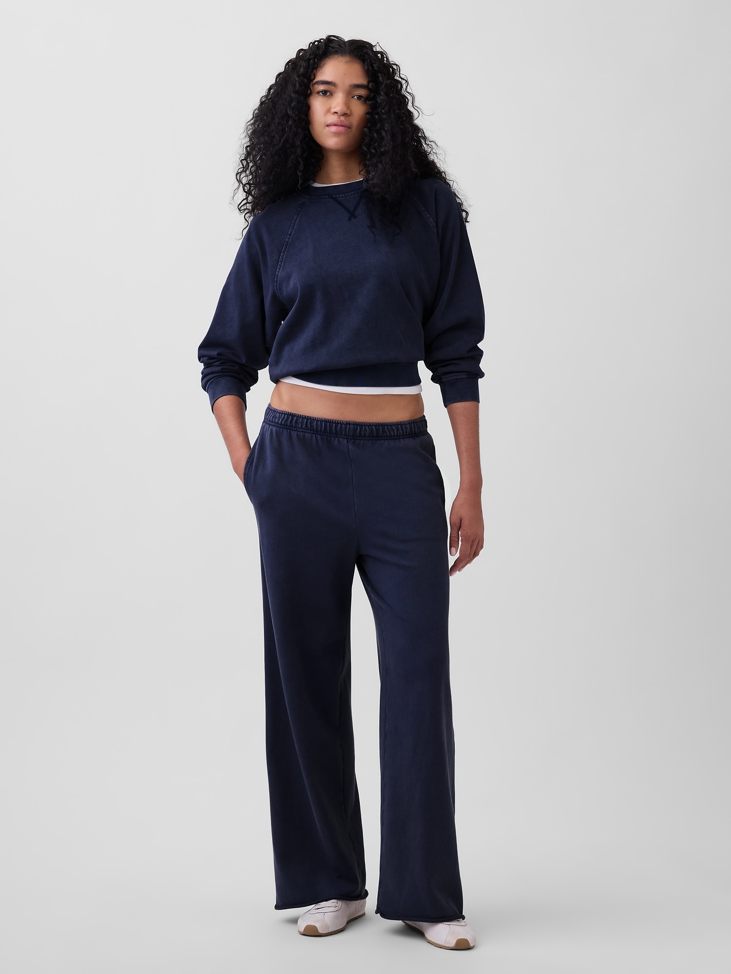 VintageSoft Terry Wide-Leg Sweatpants