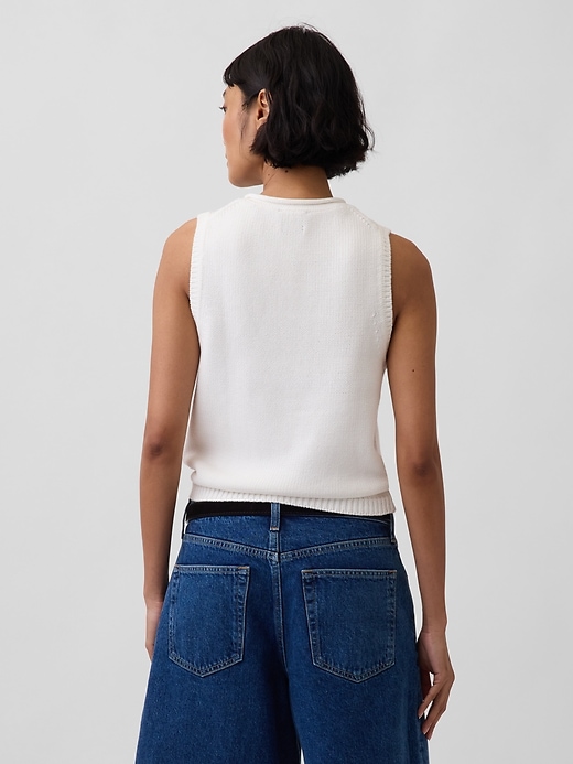 L'image numéro 3 présente Gilet en tricot 100 % coton