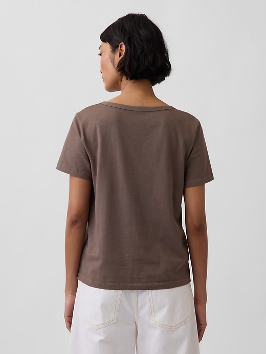 Image number 3 showing, Organic Cotton VintageSoft V-Neck T-Shirt