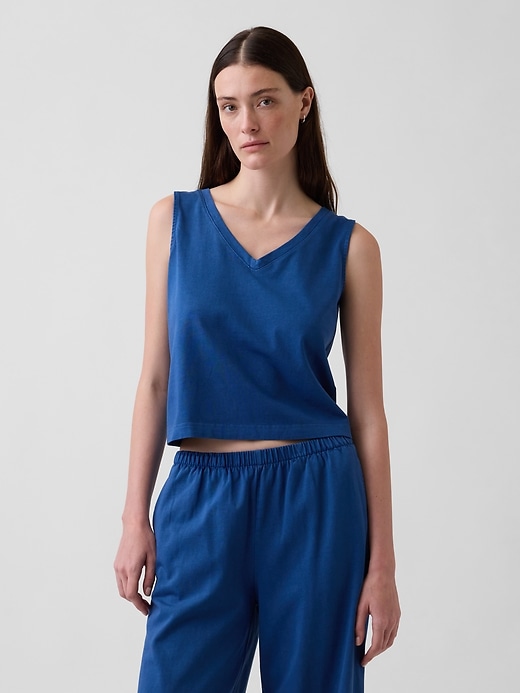 Image number 1 showing, Knit Crop Tank Top