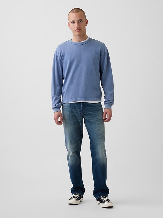 Image number 1 showing, Relaxed Straight Jeans