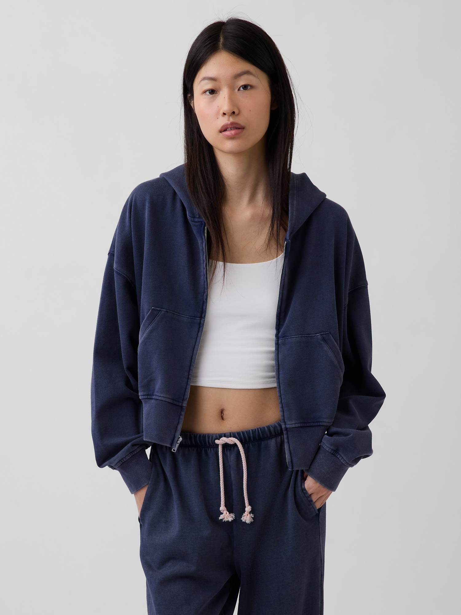 VintageSoft Terry Zip Hoodie