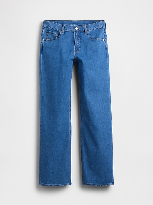 L'image numéro 5 présente Jean ample années 90 à taille basse