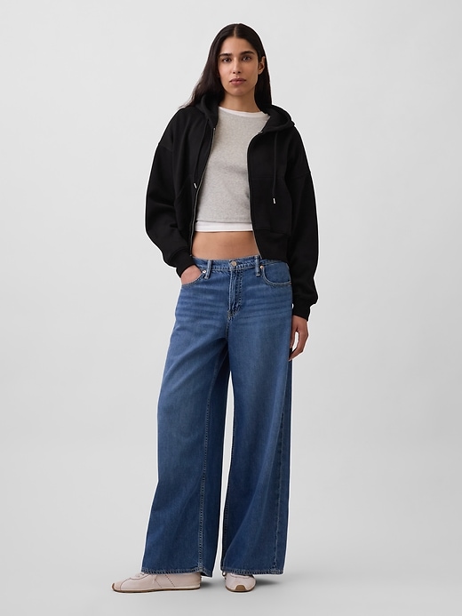 Image number 2 showing, VintageSoft Wedge Zip Hoodie