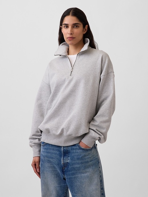 Adult Heavyweight Oversized Quarter-Zip Pullover | Gap
