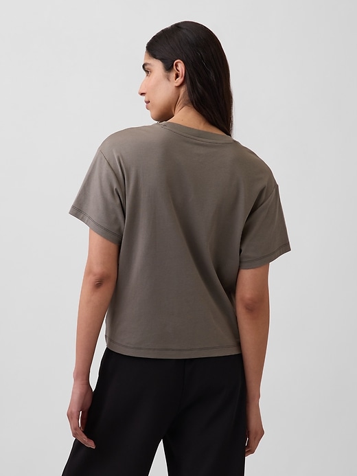 L'image numéro 3 présente T-shirt décontracté en coton Supima®