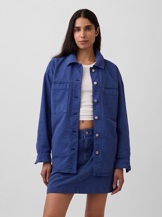 Image number 1 showing, Oversized Shirt Jacket