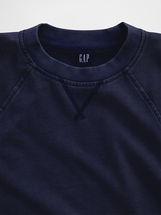 L'image numéro 4 présente Chandail à manches raglan en jersey bouclette VintageDoux