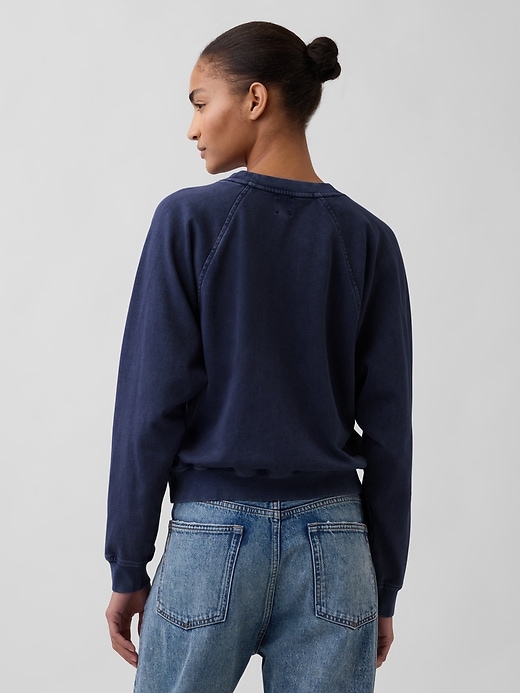 L'image numéro 3 présente Chandail à manches raglan en jersey bouclette VintageDoux