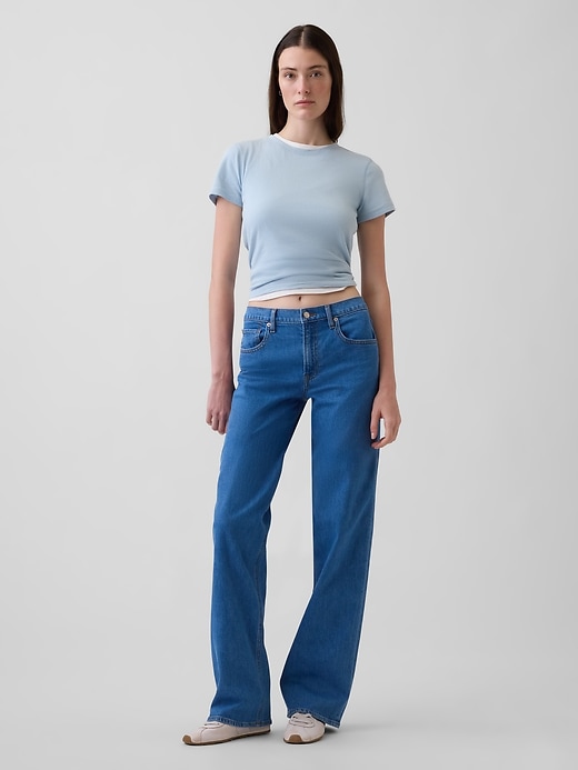 L'image numéro 1 présente Jean ample années 90 à taille basse