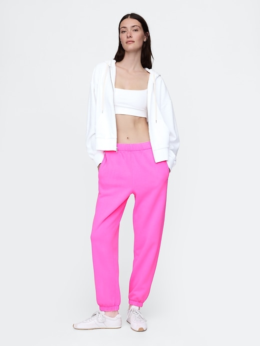 L'image numéro 1 présente Pantalon de jogging décontracté à taille haute VintageDoux