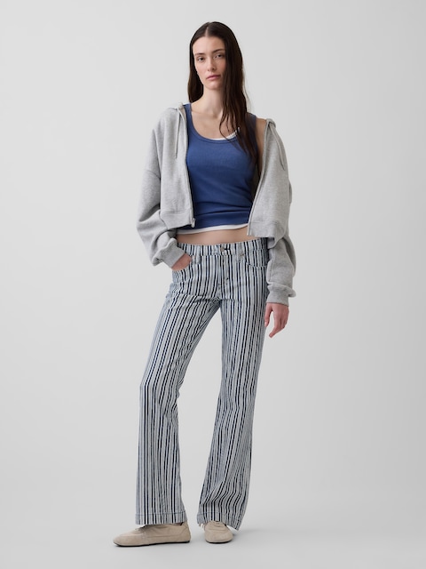 Low Rise Long & Lean Stripe Jeans