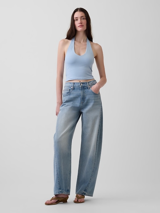 Image number 2 showing, CloseKnit Halter Crop Top