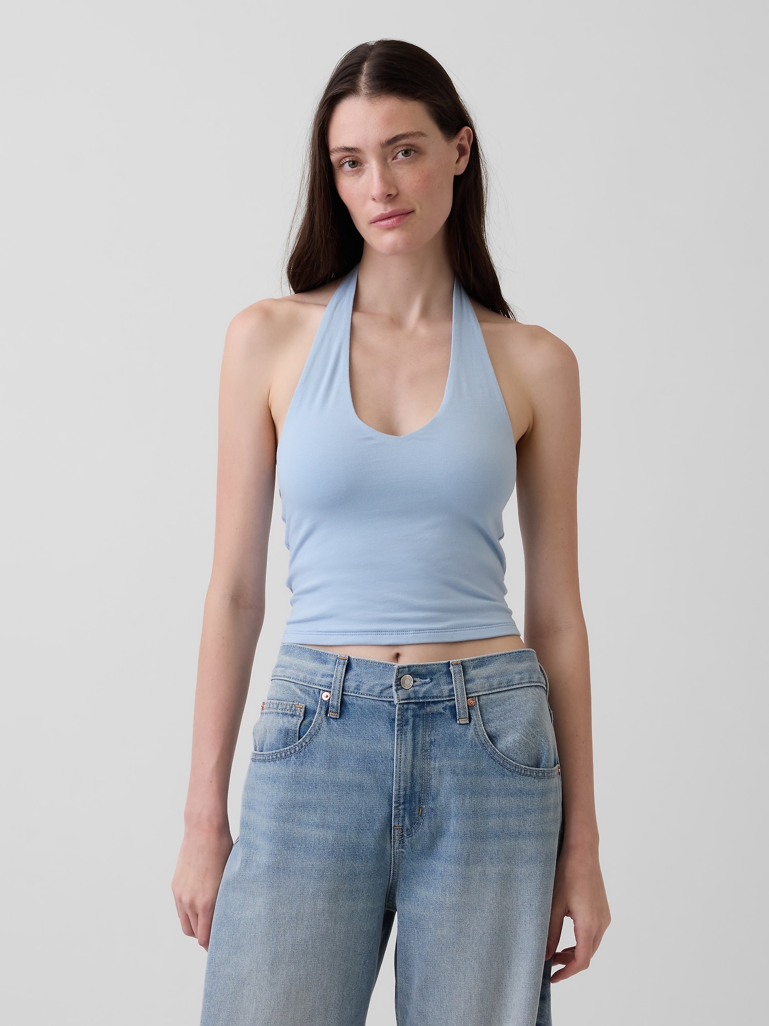CloseKnit Halter Crop Top