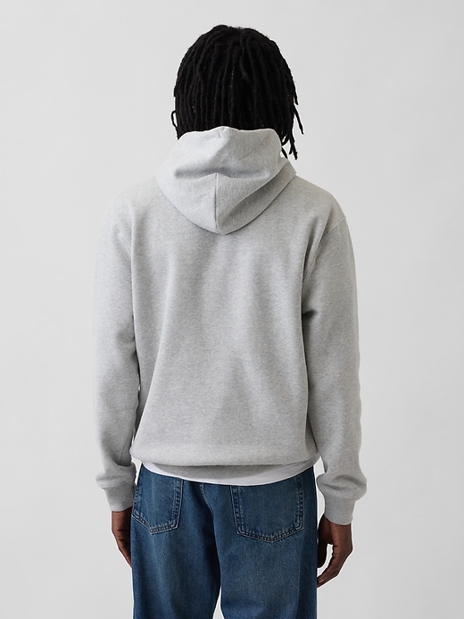 L'image numéro 3 présente Chandail à capuchon VintageDoux avec logo incurvé pour Adulte