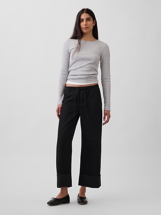 Image number 1 showing, Low Rise UltraSoft Easy '90s Loose Crop Jeans
