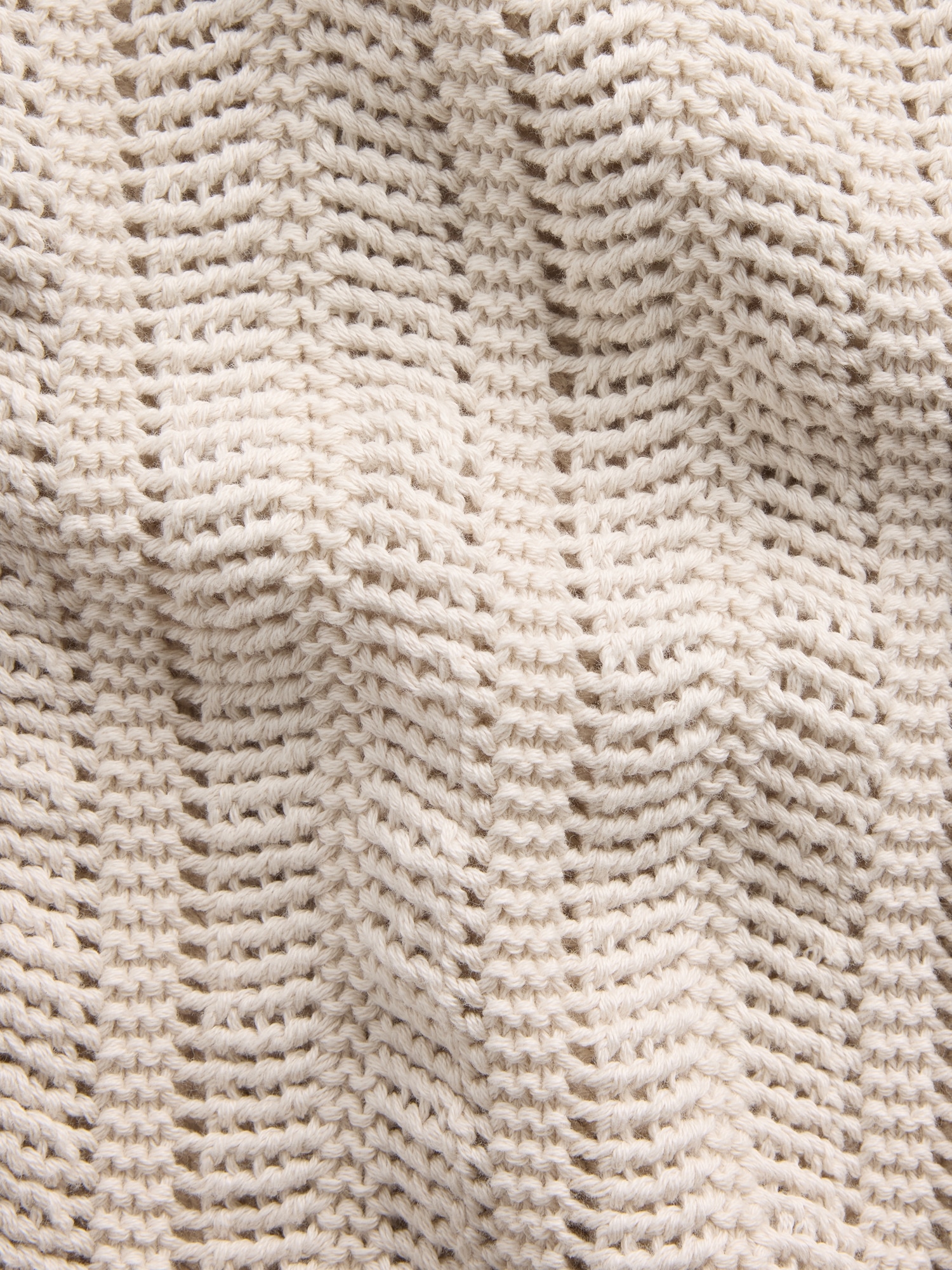 Herringbone Crochet Sweater Shirt