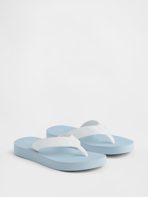 Image number 2 showing, Kids Canvas Flip Flops