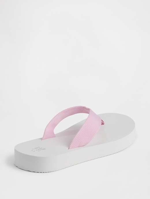 Image number 3 showing, Kids Canvas Flip Flops