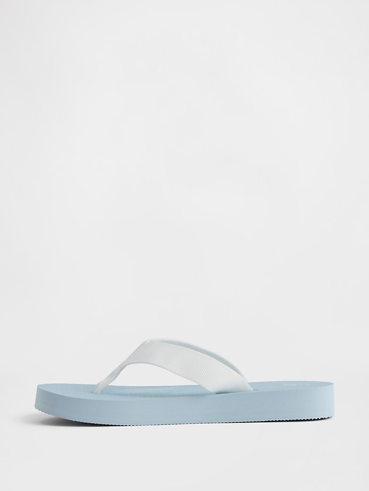 Image number 4 showing, Kids Canvas Flip Flops