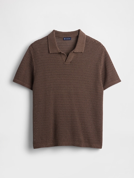 Image number 5 showing, Mesh Polo Sweater