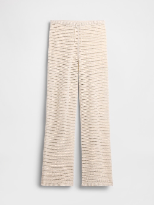 Image number 7 showing, 100% Cotton Crochet Sweater Pants