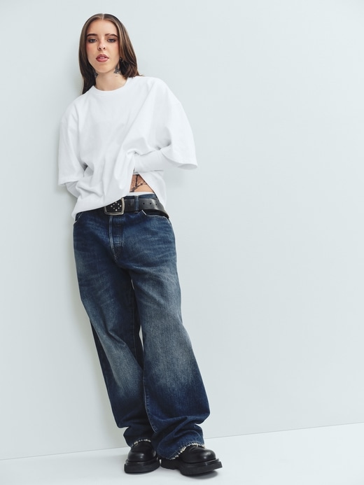 L'image numéro 6 présente T-shirt court en tissu épais pour Adulte