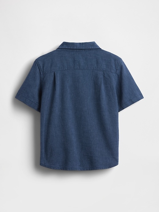 Image number 3 showing, Baby & Toddler Linen-Cotton Shirt