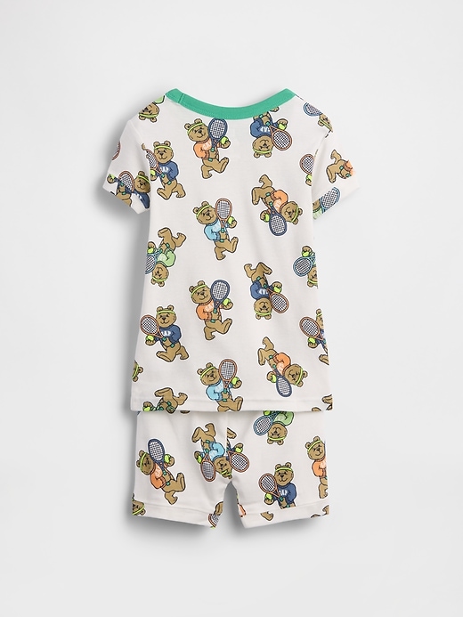 Image number 2 showing, Baby & Toddler Organic Brushed Cotton Brannan Bear Tennis PJ Shorts Set