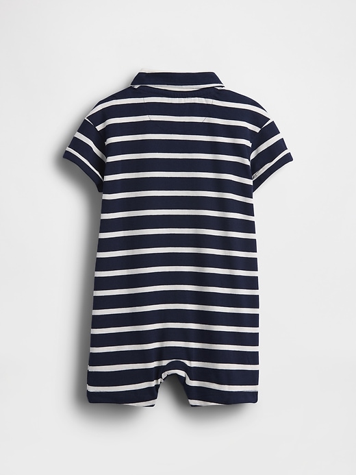 Image number 2 showing, Baby Jersey Polo Shorty One-Piece