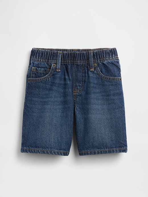 Image number 2 showing, Baby & Toddler UltraSoft Denim Pull-On Baggy Shorts