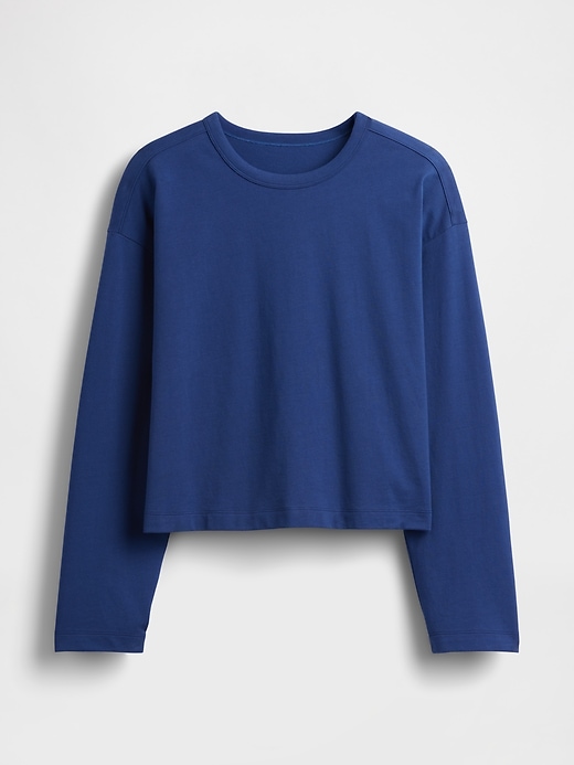 Image number 5 showing, Knit Oversized Crop T-Shirt