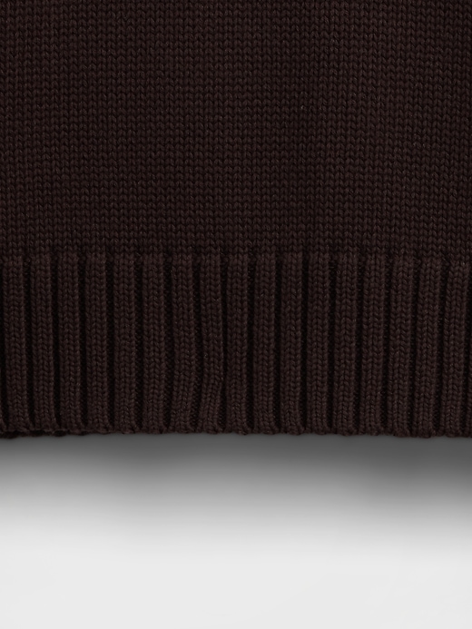 Image number 4 showing, 100% Cotton Oversized Crop Sweater