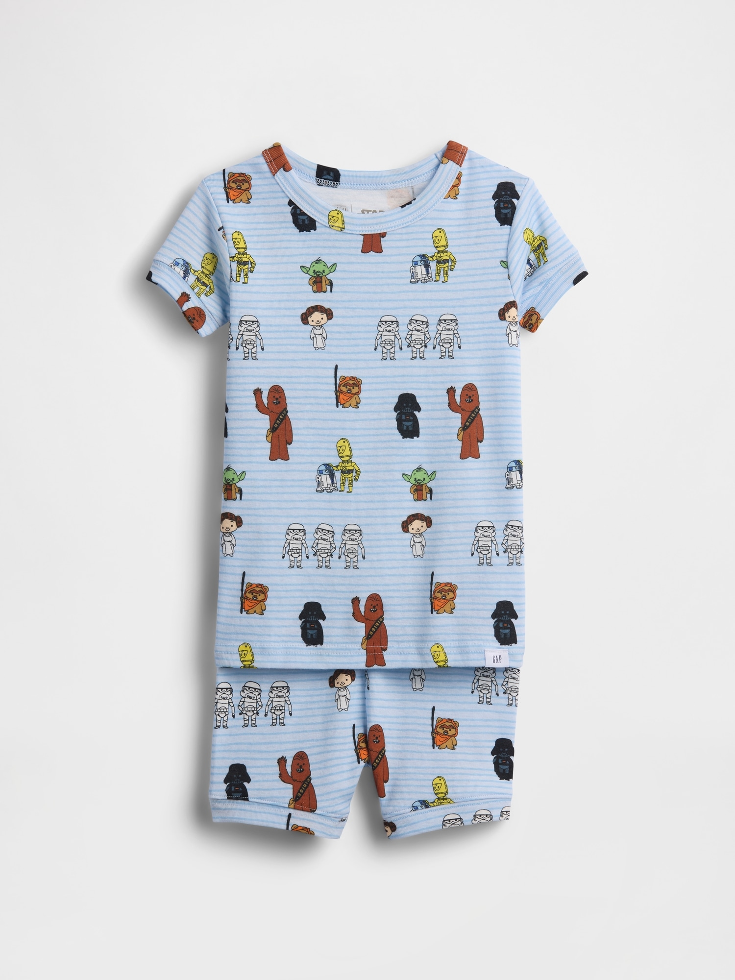 PYJAMA COURT EN COTON BIOLOGIQUE BROSSÉ À IMPRIMÉ DE STAR WARS POUR BÉBÉ ET TOUT-PETIT
