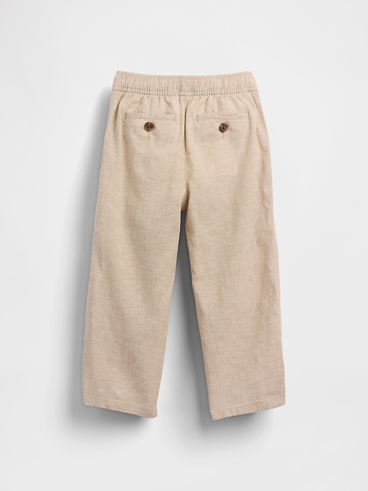 Image number 3 showing, Baby & Toddler Linen-Cotton Pull-On Pants