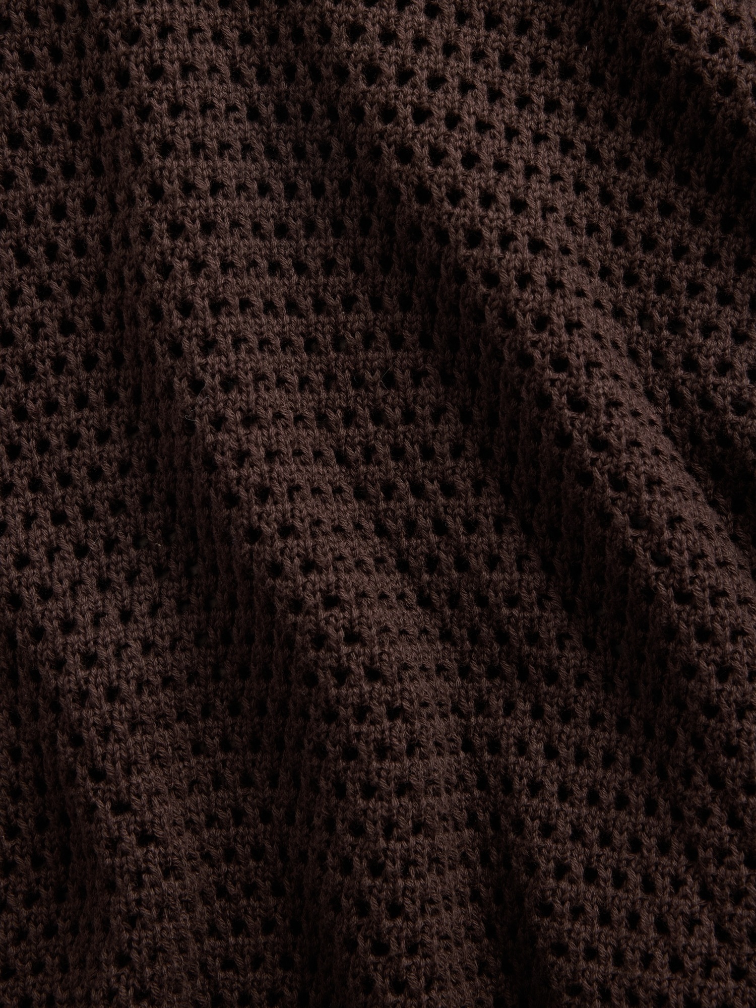 100% Cotton Crochet Relaxed Sweater