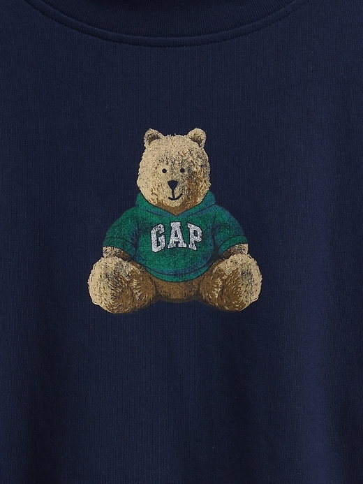 Image number 2 showing, VintageSoft Terry Oversized Mockneck Logo Sweatshirt