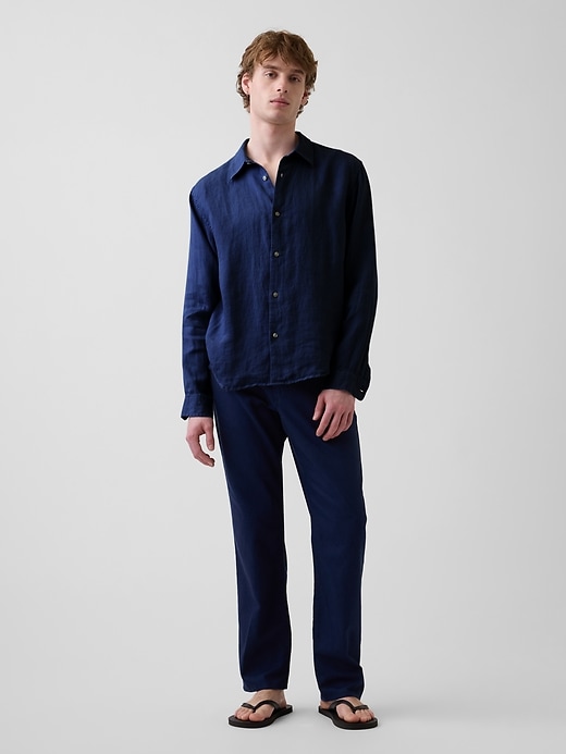 Image number 2 showing, 100% Linen Relaxed Shirt
