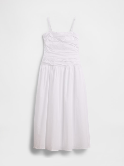 Image number 5 showing, Poplin Drop-Waist Maxi Dress