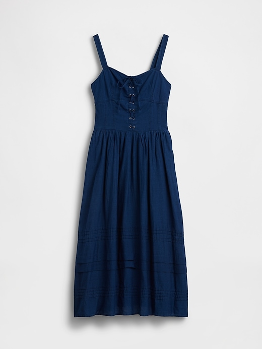 Image number 5 showing, Lace-Up Corset Maxi Dress