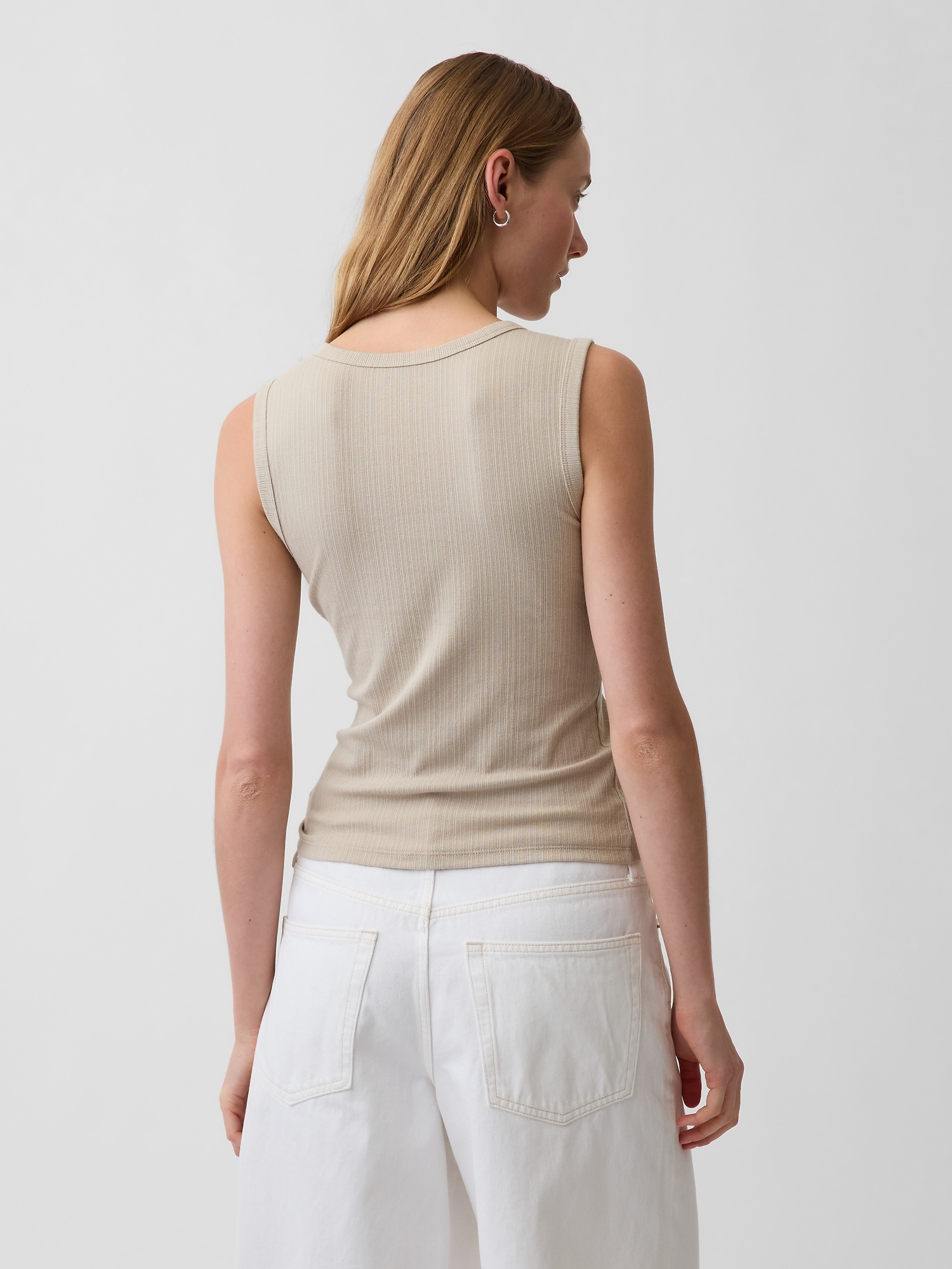 Variegated Rib Tank Top