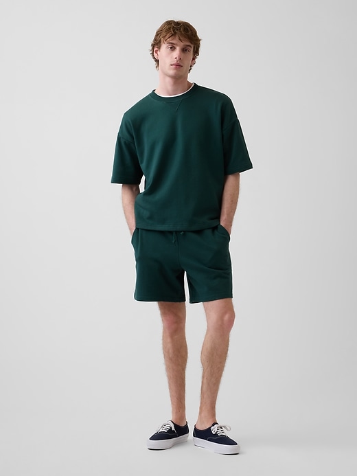 L'image numéro 1 présente Short en jersey bouclette épais