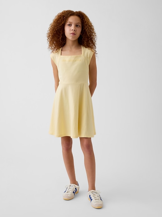 Image number 1 showing, Kids Jersey Square-Neck Dress