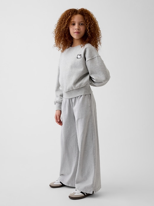 L'image numéro 4 présente Chandail en coton ouaté ras du cou à couture biseautée VintageDoux pour Enfant