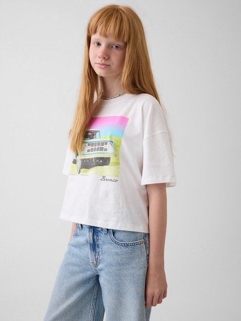 T-SHIRT SURDIMENSIONNÉ DROIT POUR ENFANT