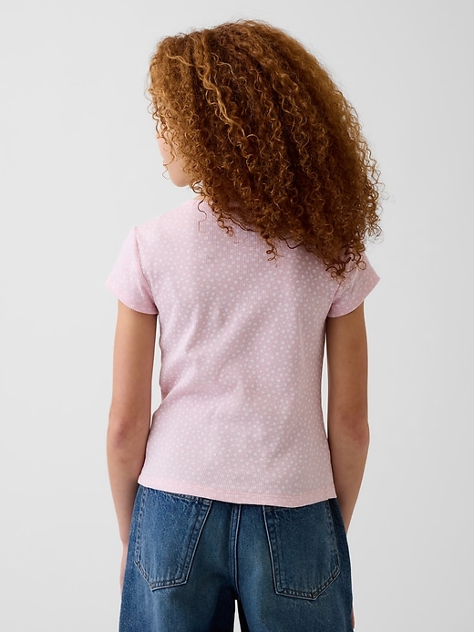 L'image numéro 3 présente T-shirt côtelé pour Enfant