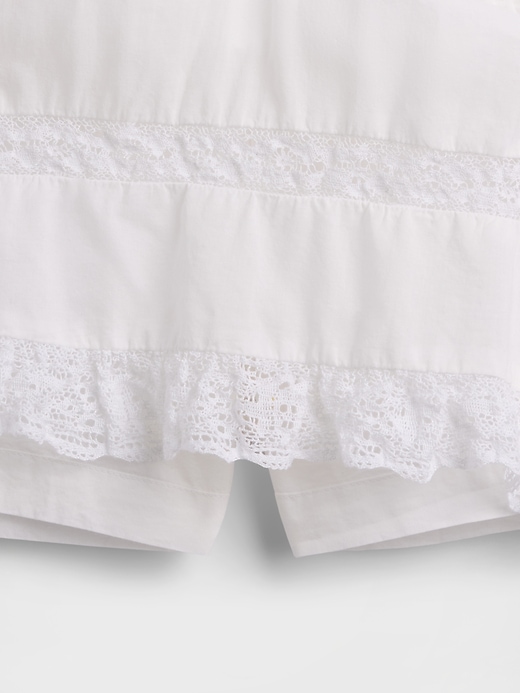 Image number 5 showing, Pintuck Lace-Trim Easy Mini Skirt