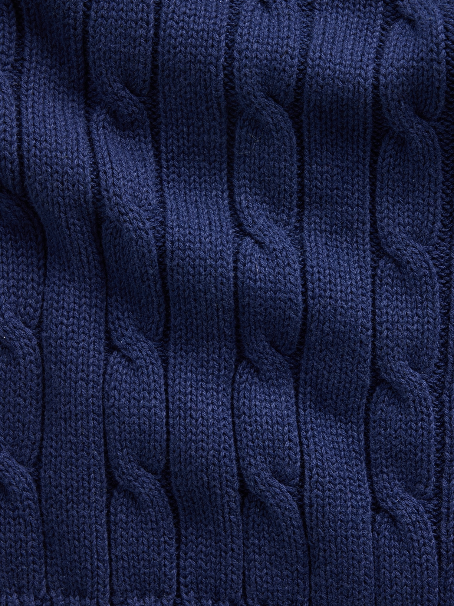 100% Cotton Cable-Knit Zip Cardigan