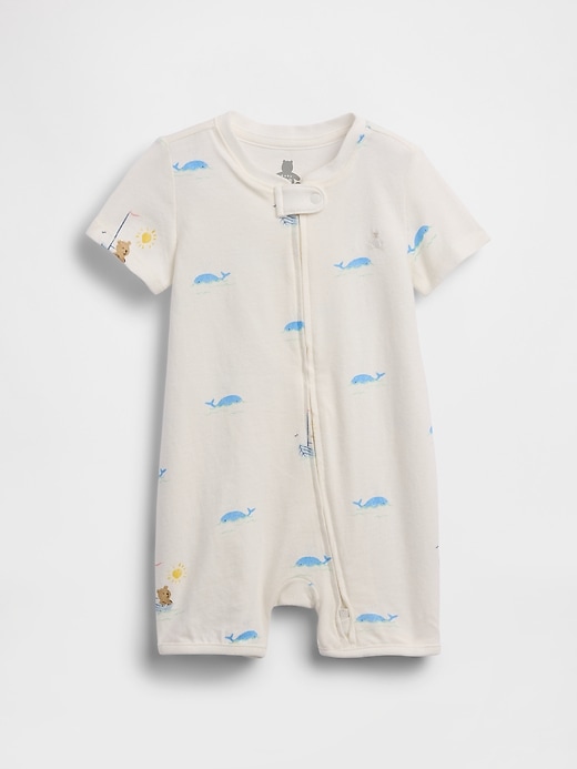 Image number 1 showing, Baby First Favorites Organic Cotton Shorty One-Piece