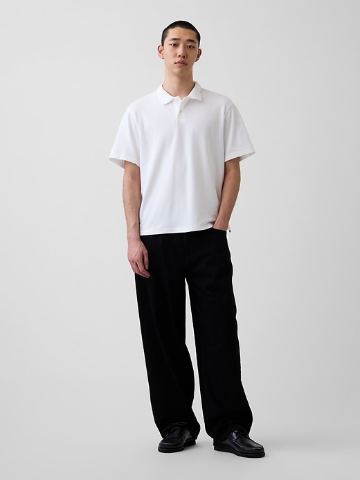 L'image numéro 2 présente Polo décontracté en piqué